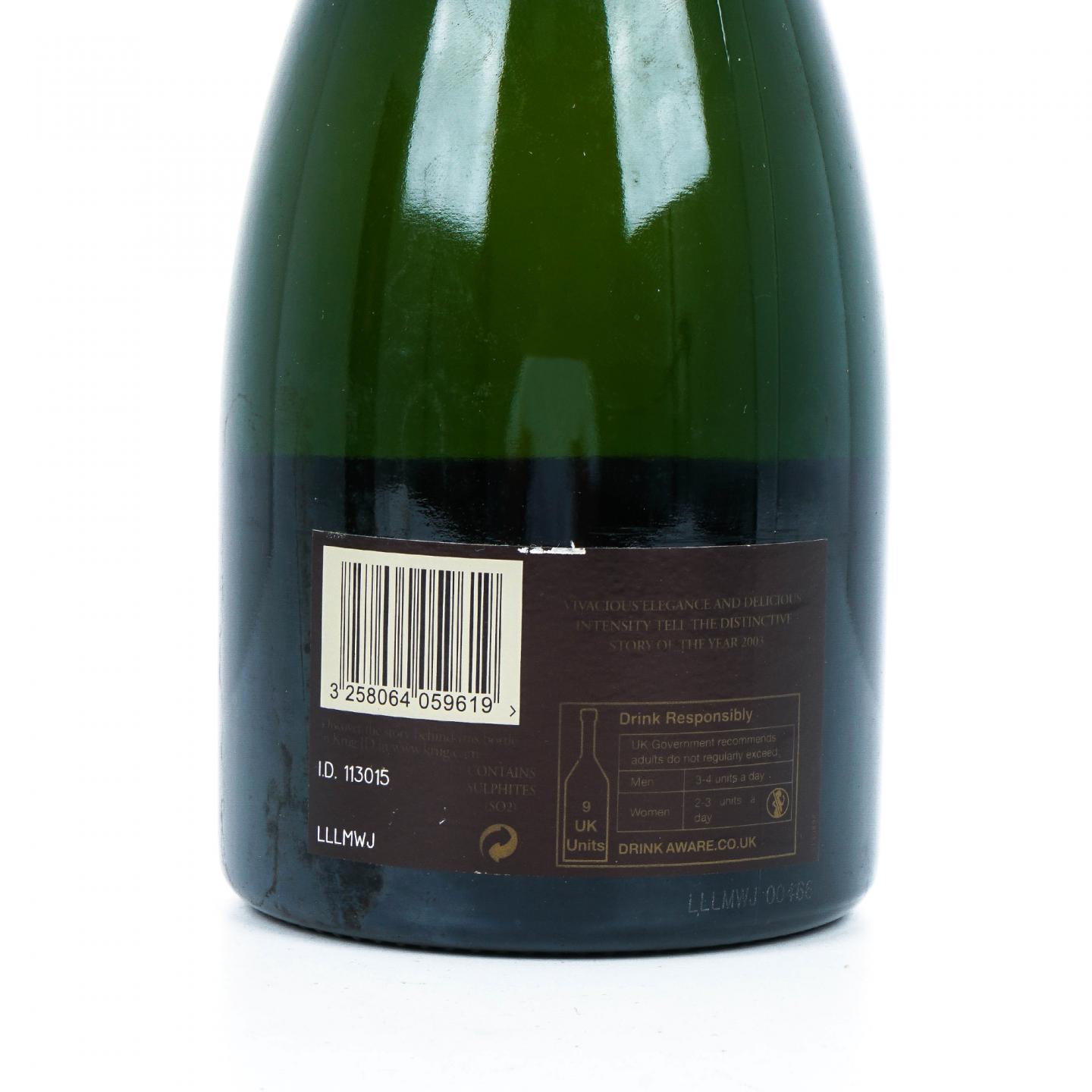 库克 2003 年份极干型香槟