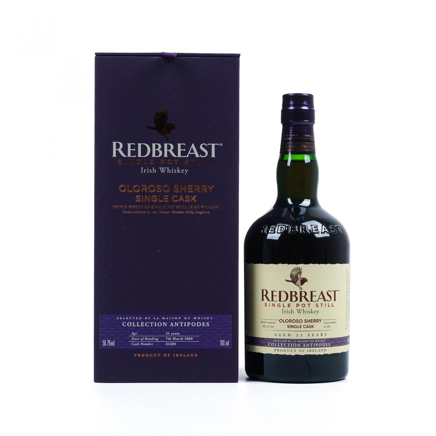 Redbreast 知更鸟 21年 2000 LMDW选桶