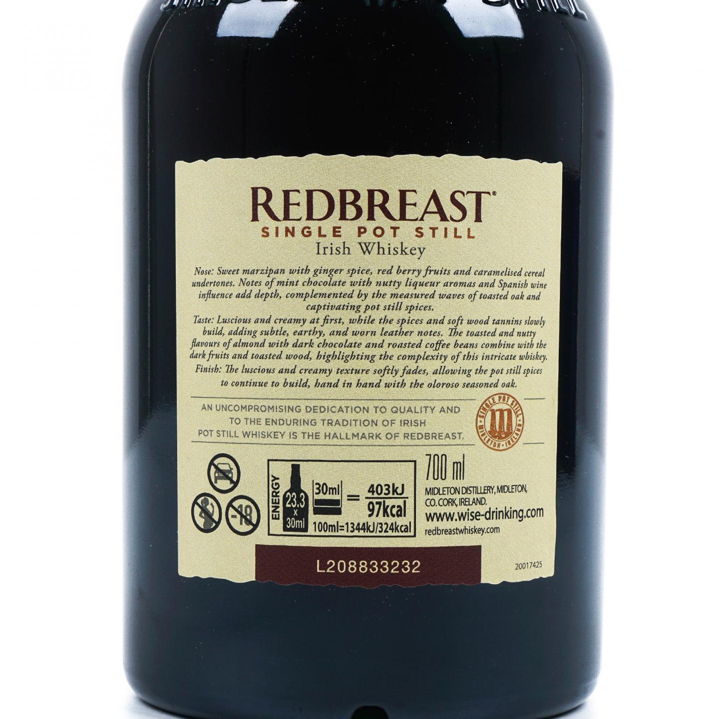 Redbreast 知更鸟 21年 2000 LMDW选桶