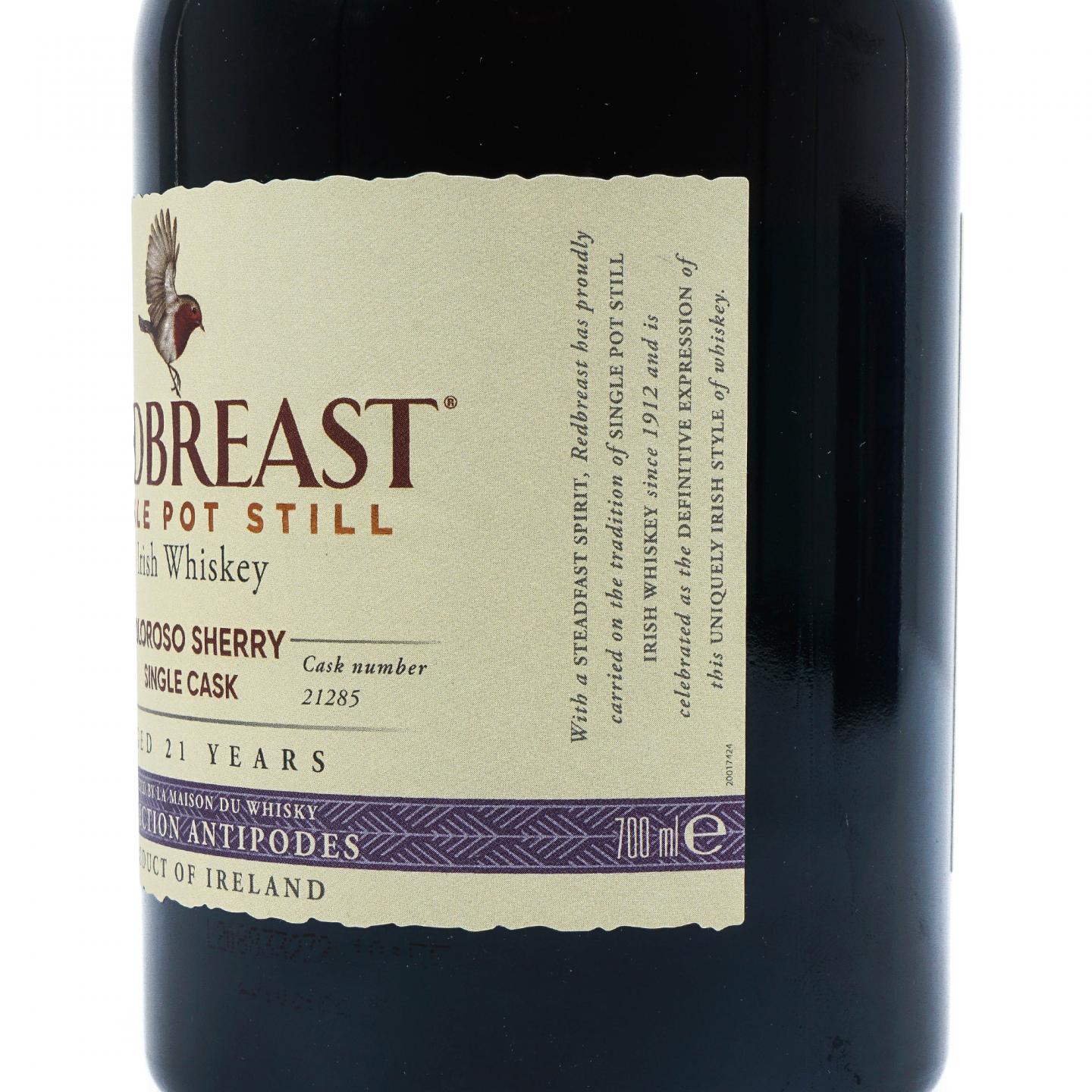 Redbreast 知更鸟 21年 2000 LMDW选桶