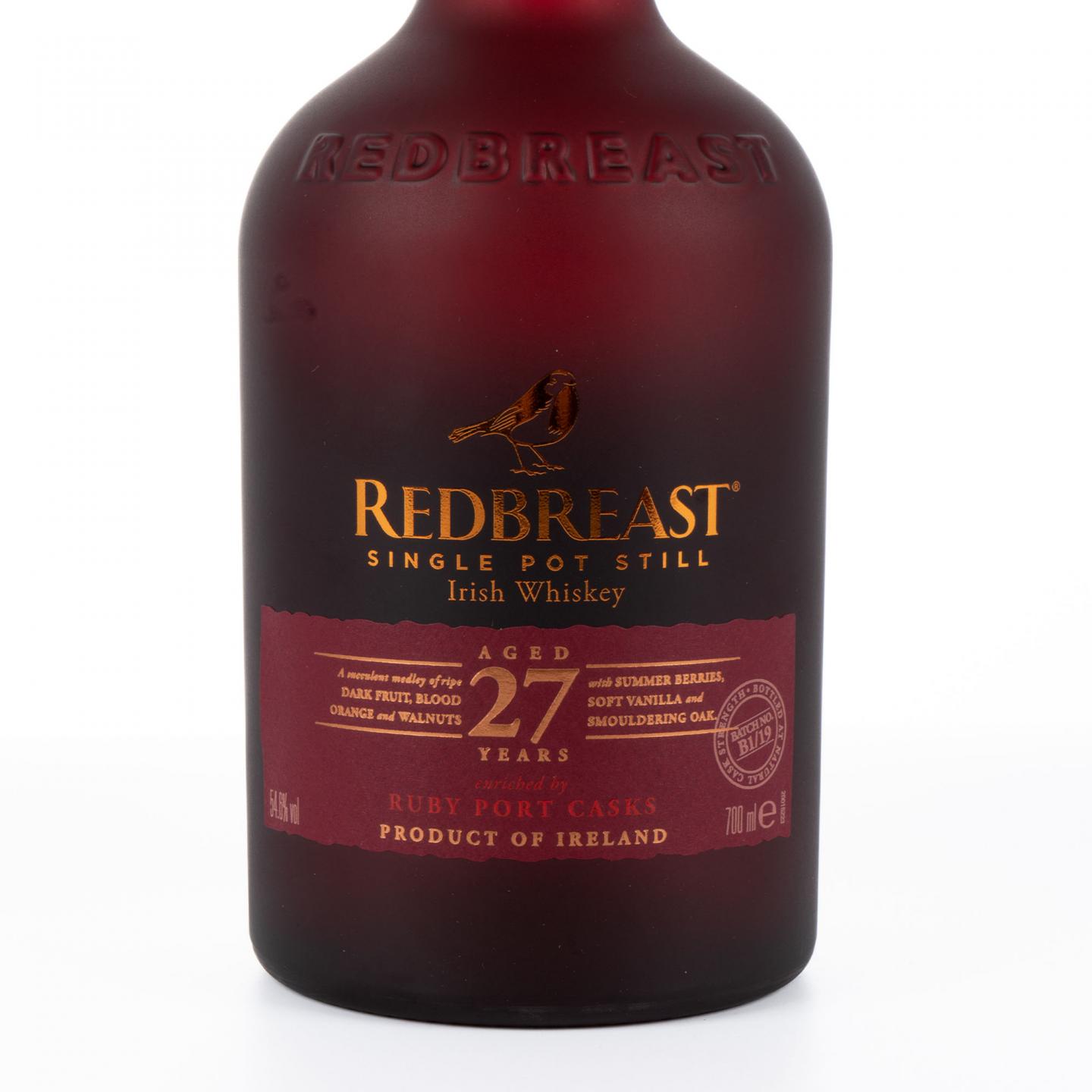 Redbreast 知更鸟 27年 首版 2019