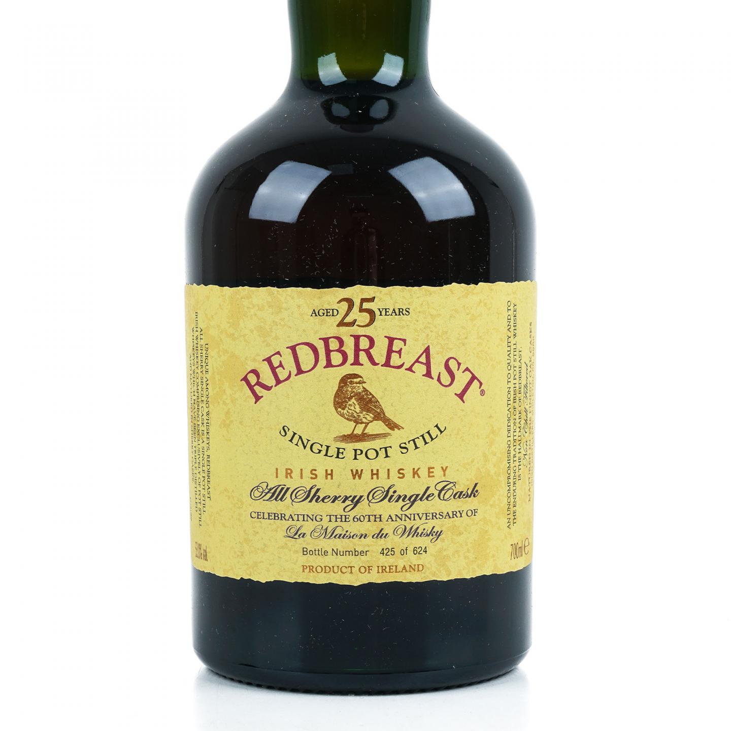 Redbreast 知更鸟 25年 1991 单桶 LMDW 60周年纪念