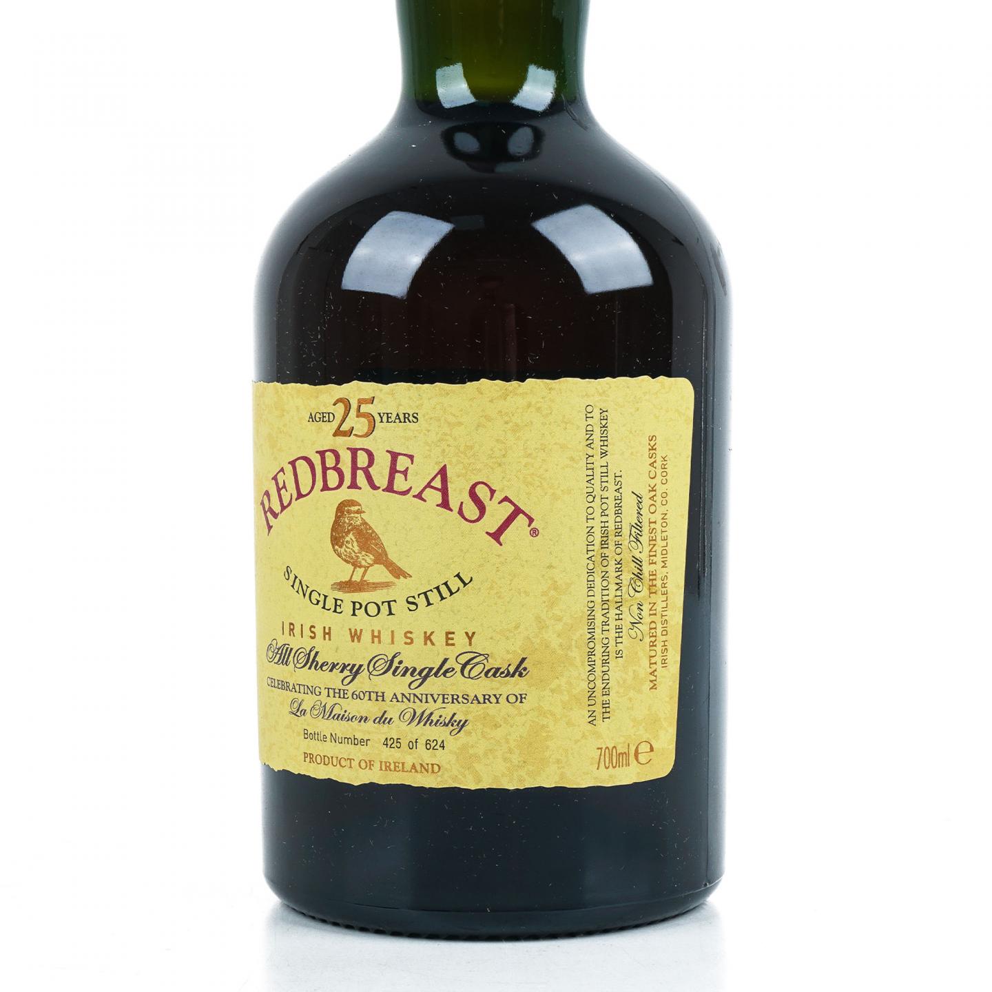 Redbreast 知更鸟 25年 1991 单桶 LMDW 60周年纪念