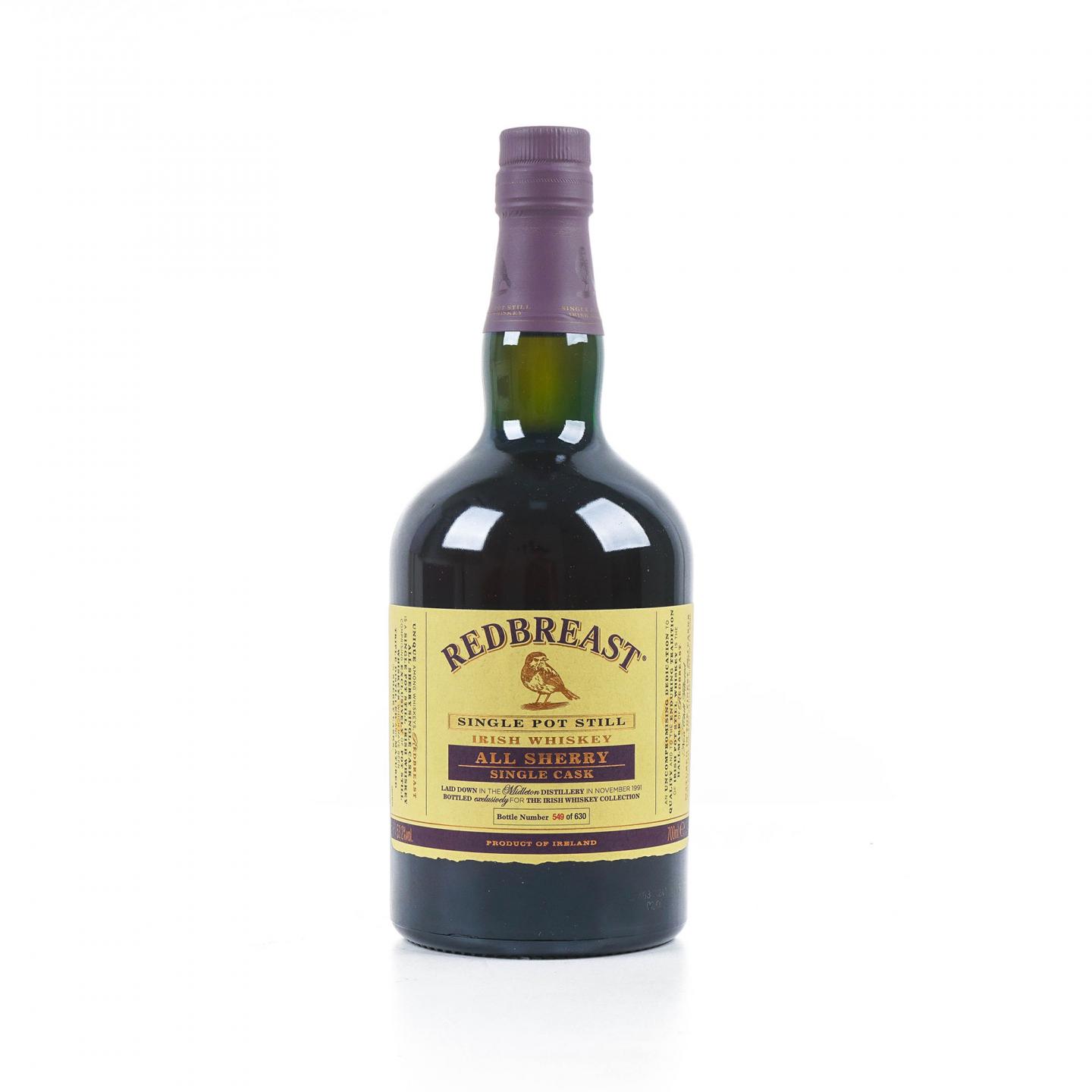 Redbreast 知更鸟 1991-2017 雪莉单桶 单壶威士忌