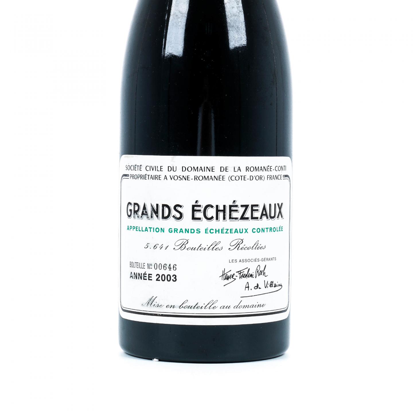 罗曼尼·康帝 2003 大伊瑟索特级园 红葡萄酒