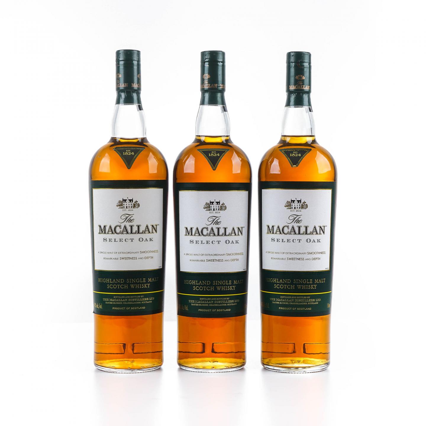 Macallan 麦卡伦 1824 Select Oak 绿标 3瓶组