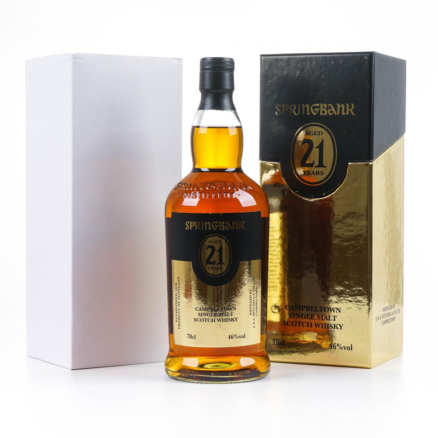 Springbank 云顶 21年 金色酒标 2012年首版