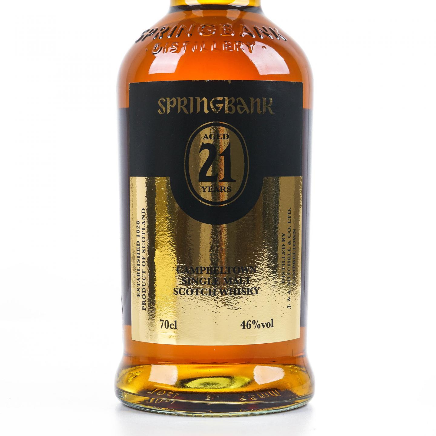 Springbank 云顶 21年 金色酒标 2012年首版