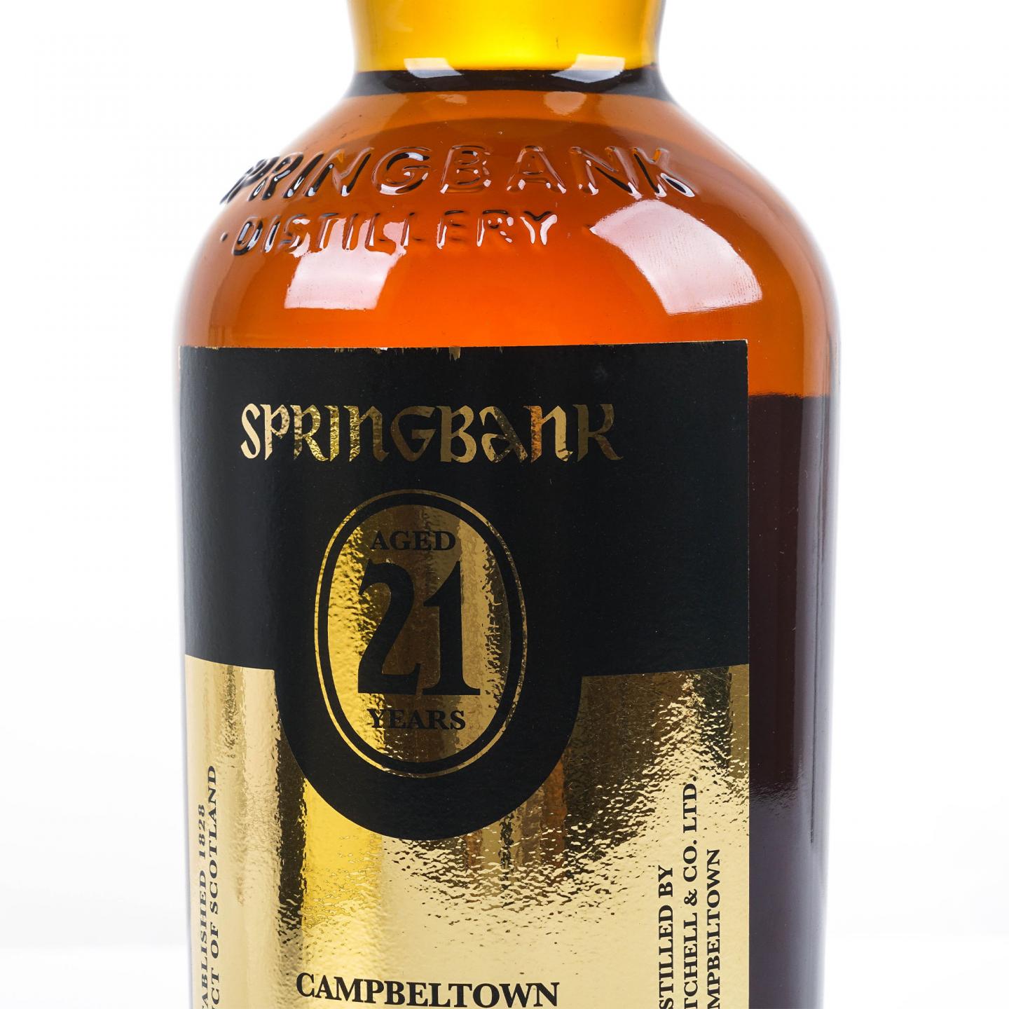Springbank 云顶 21年 金色酒标 2012年首版