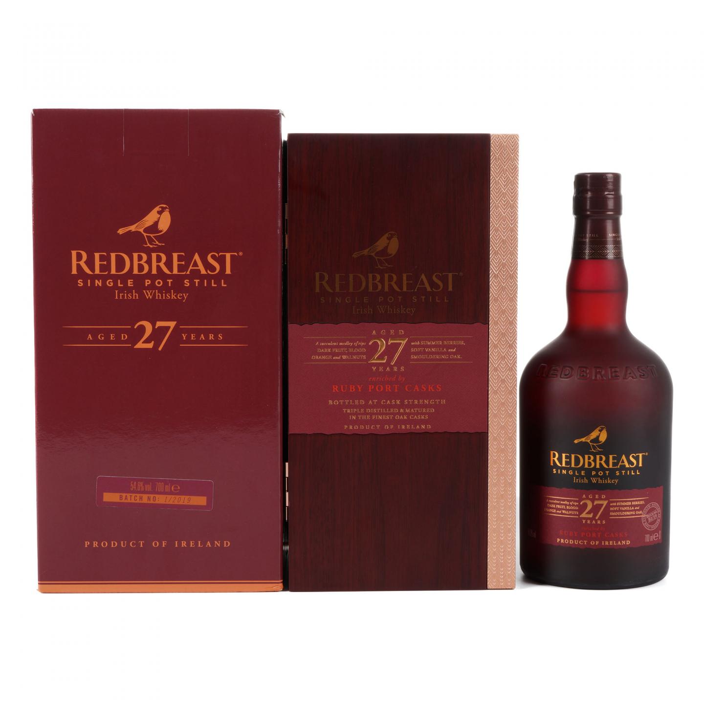 Redbreast 知更鸟 27年 首版 2019