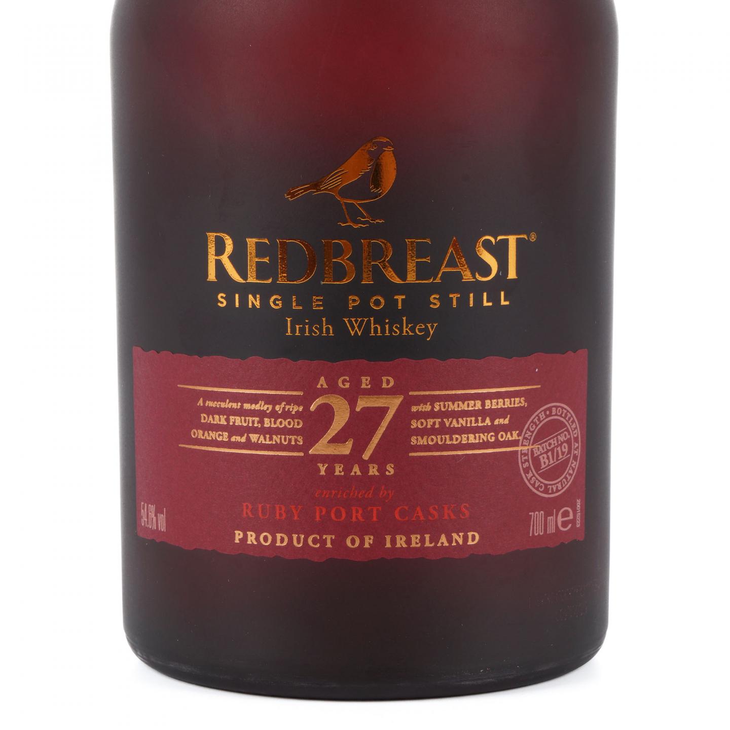 Redbreast 知更鸟 27年 首版 2019