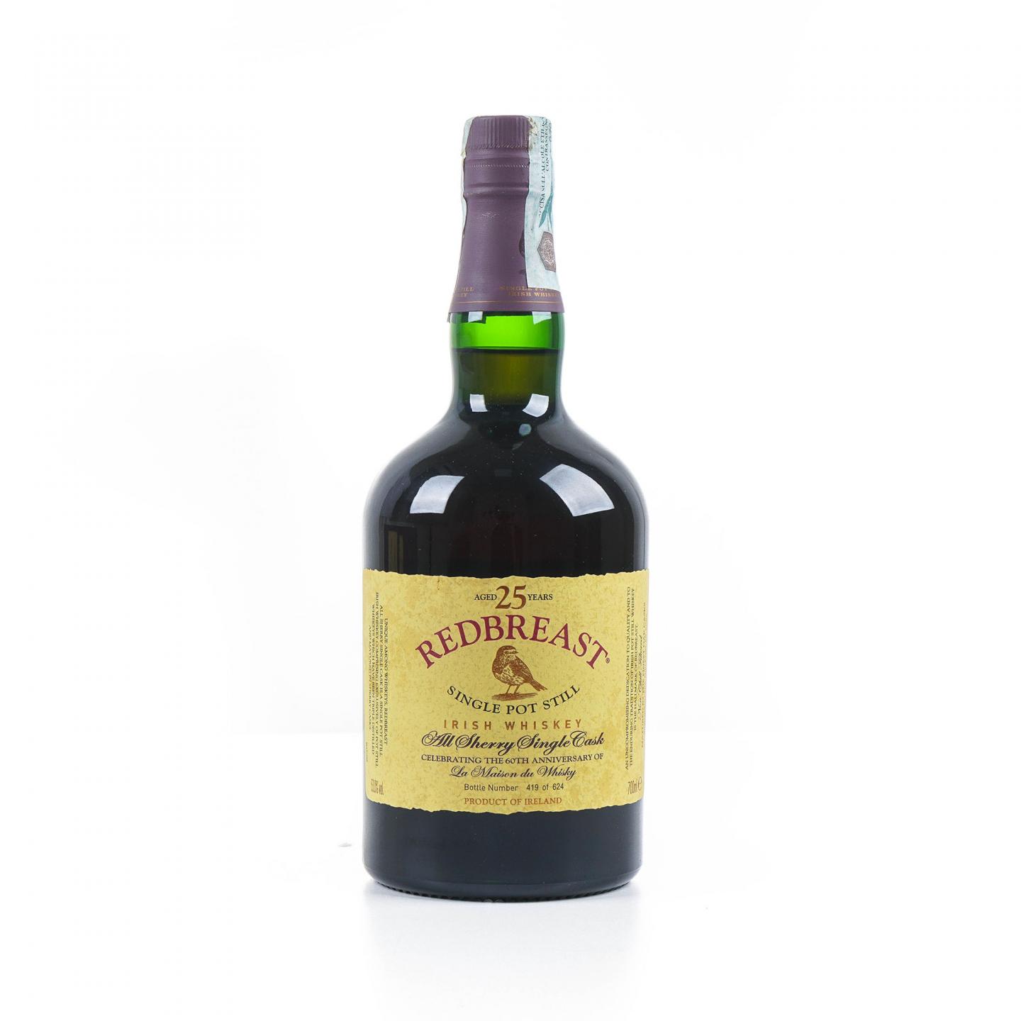 Redbreast 知更鸟 25年 1991 雪莉单桶 LMDW 60周年纪念