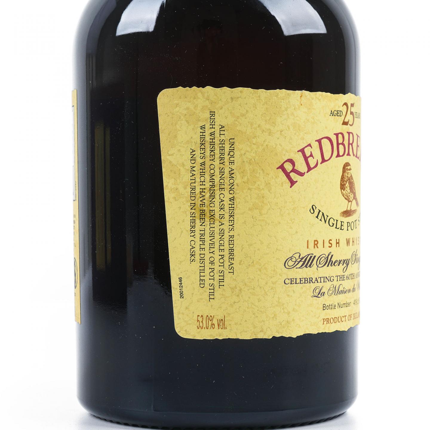 Redbreast 知更鸟 25年 1991 雪莉单桶 LMDW 60周年纪念