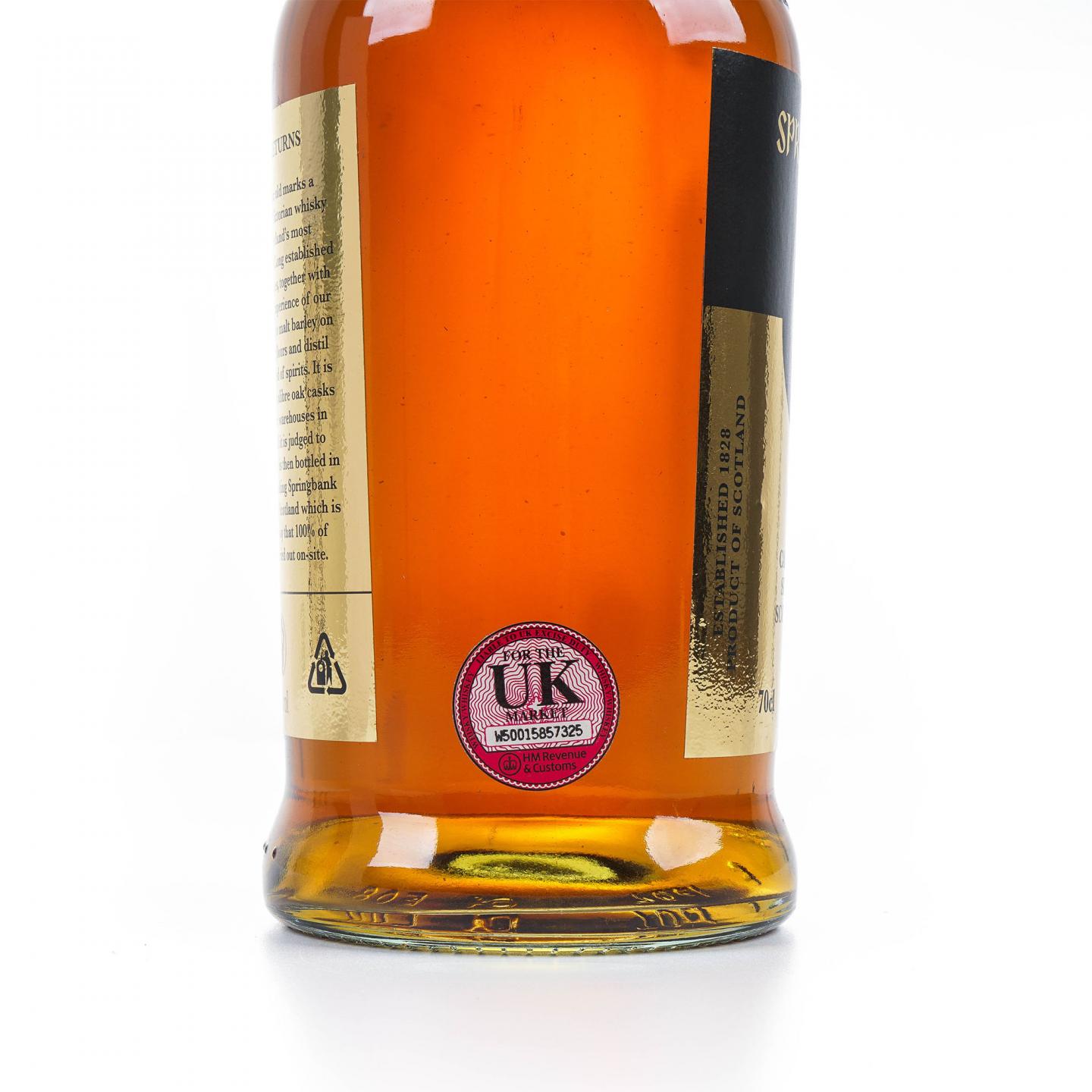 Springbank 云顶 21年 金色酒标 2012年首版