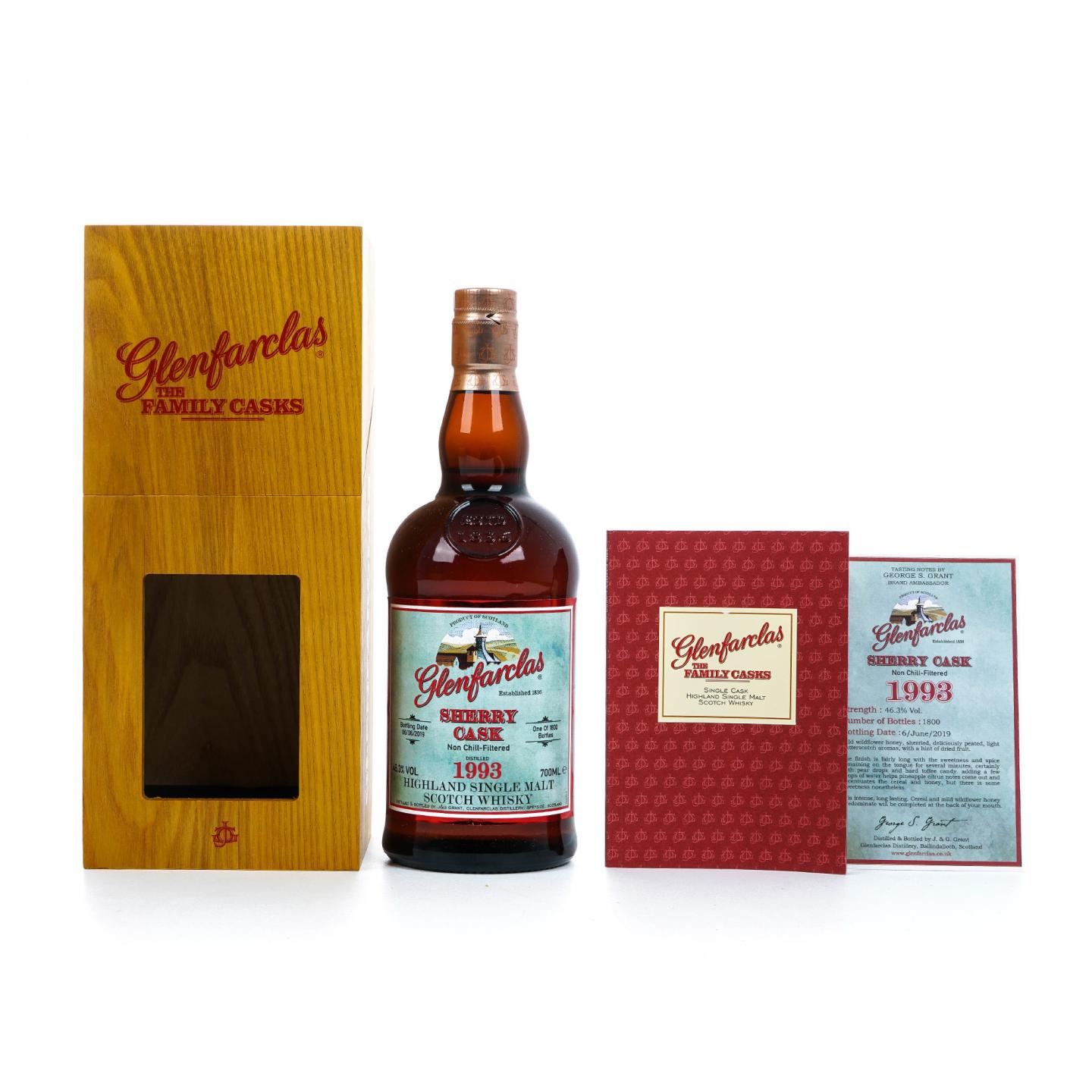 Glenfarclas 格兰花格 1993-2019 雪莉桶 46.3%