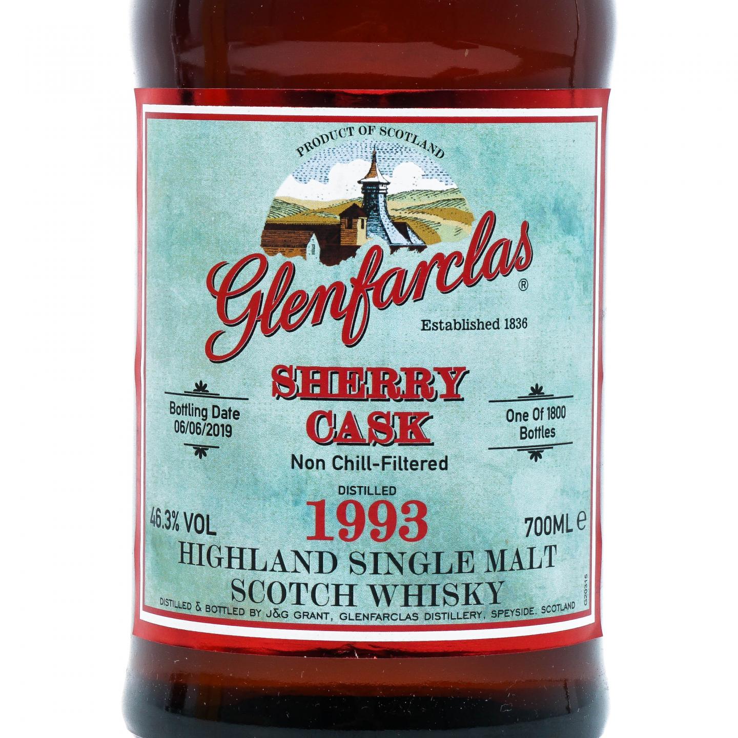 Glenfarclas 格兰花格 1993-2019 雪莉桶 46.3%