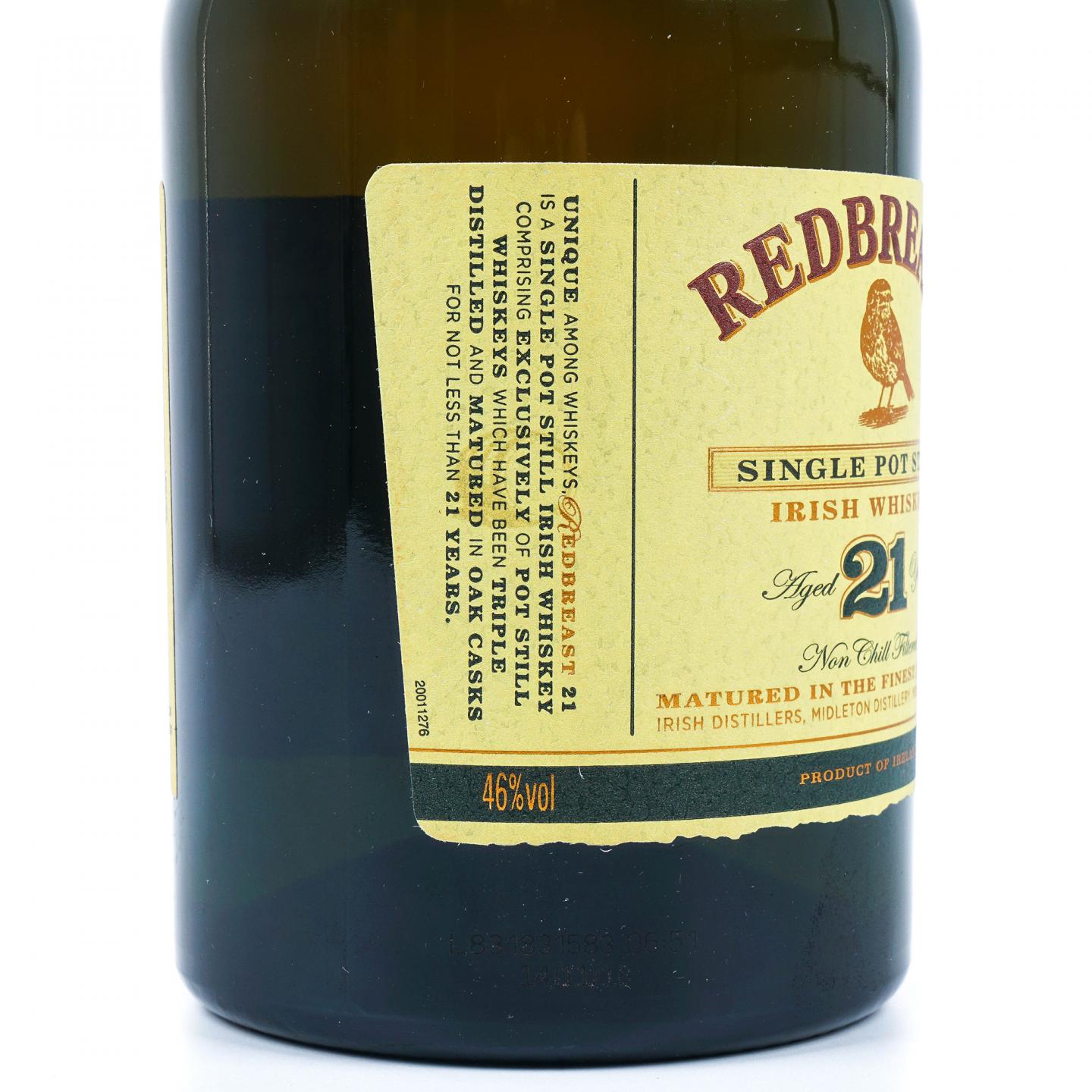 Redbreast 知更鸟 21年 单壶威士忌