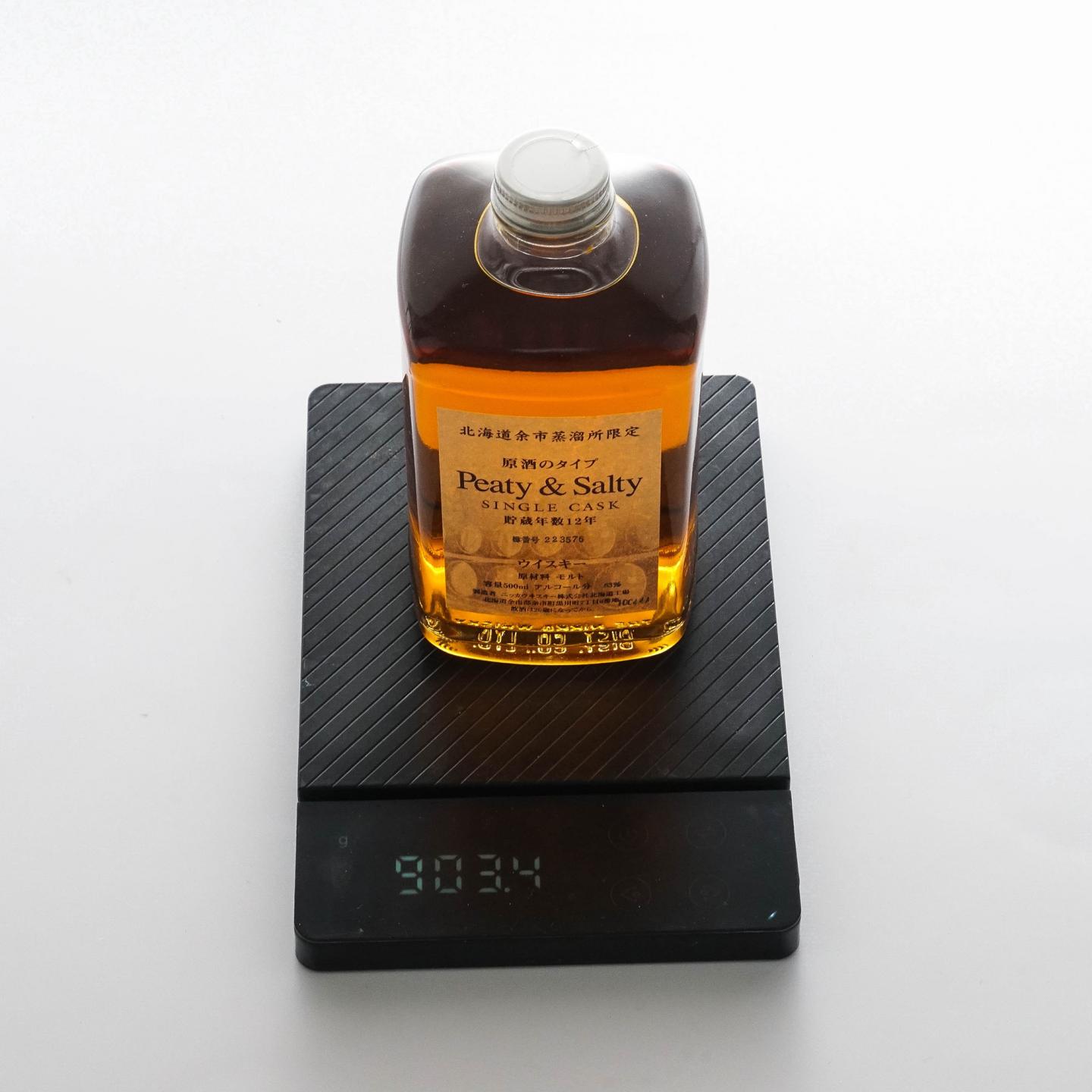 余市12年单桶原酒Peaty&Salty 樽番号223576 500ml_拍卖-酒虫网
