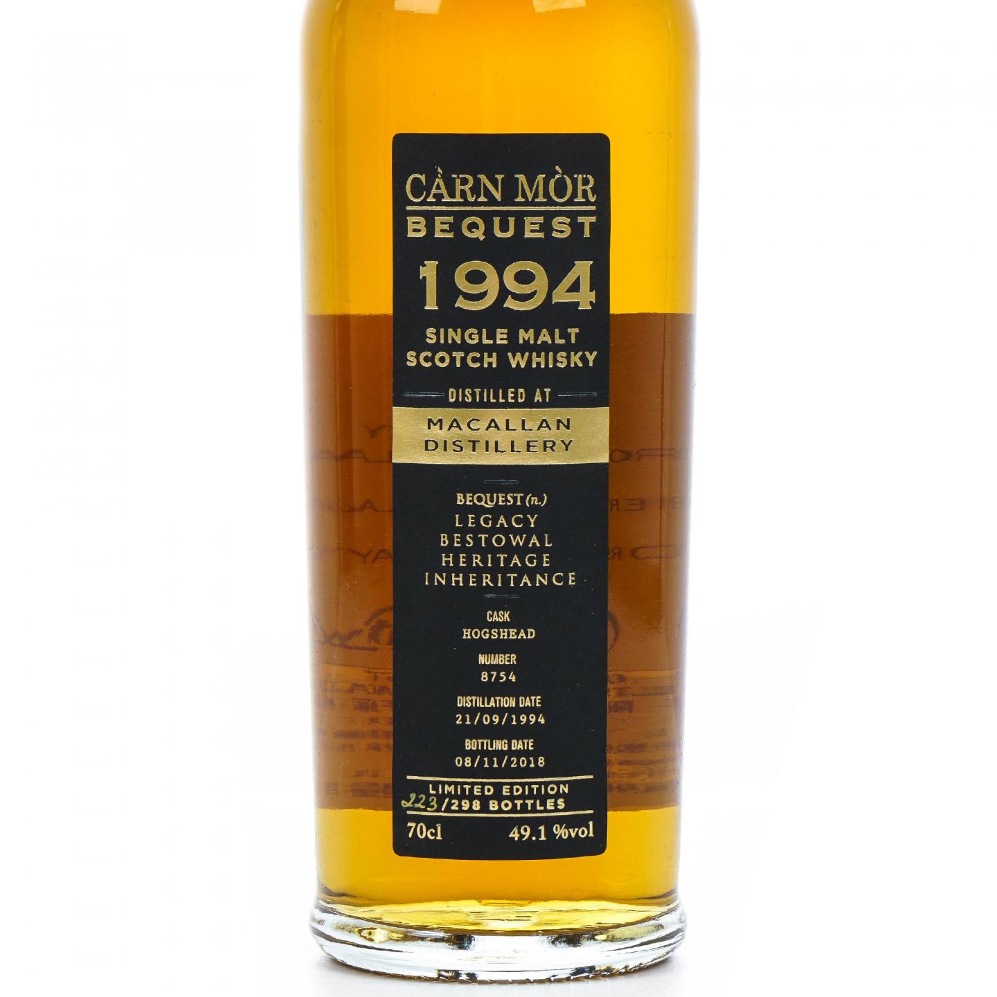 Macallan 麦卡伦1994-2018 Càrn Mòr - Bequest 49.1%_大拍-酒虫网