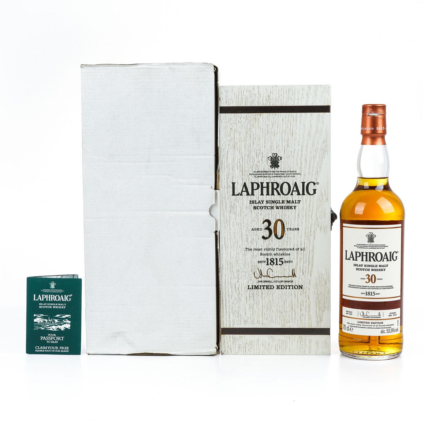 Laphroaig 拉弗格 30年 1985-2016 53.5%