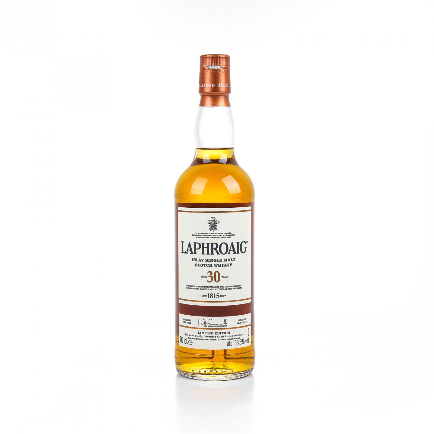 Laphroaig 拉弗格 30年 1985-2016 53.5%