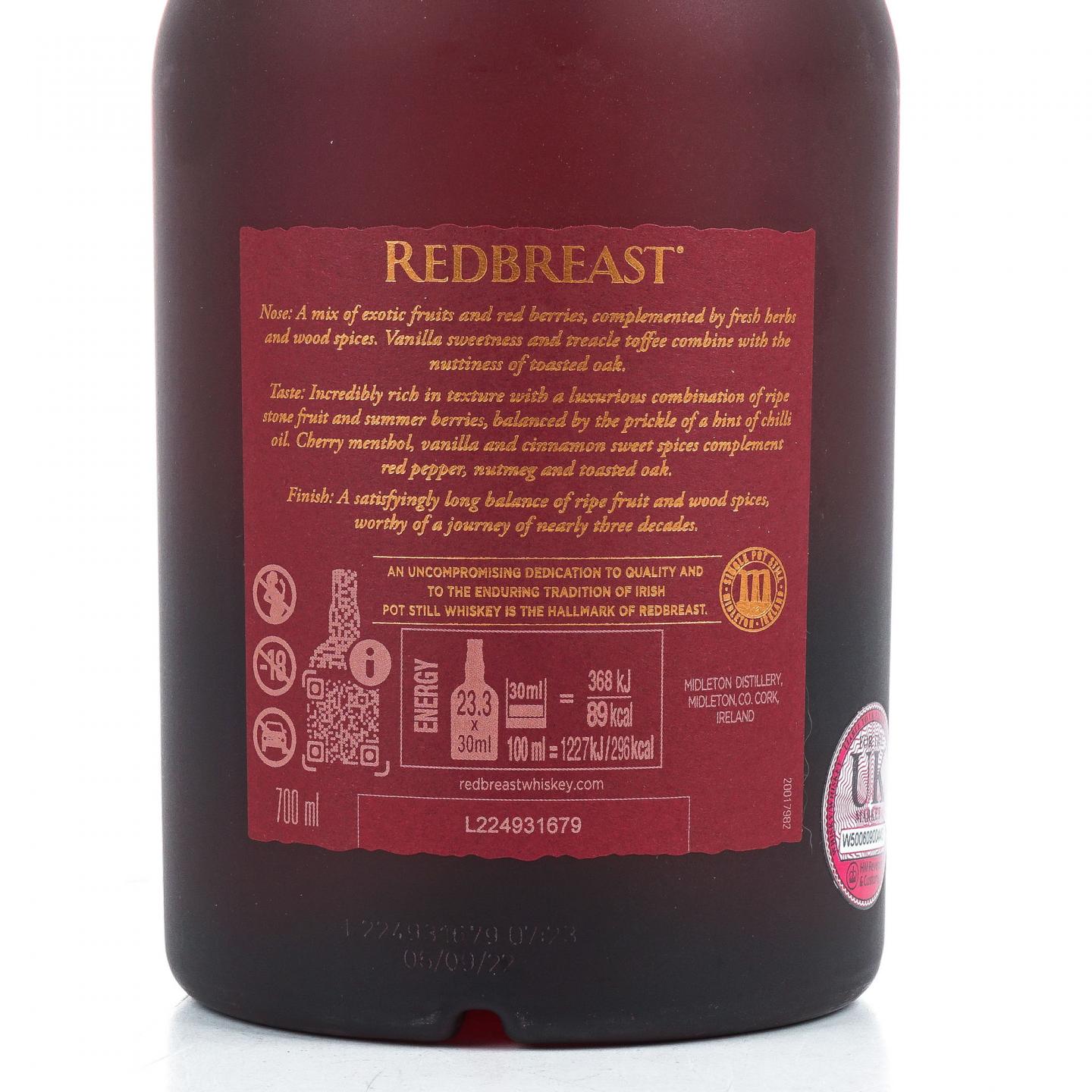 Redbreast 知更鸟 27年 第四版