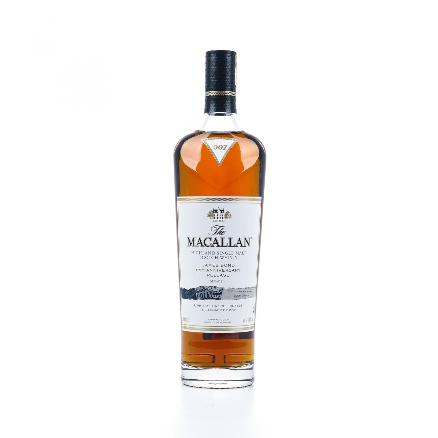 Macallan 麦卡伦《007》詹姆斯·邦德60周年纪念Decade VI_大拍-酒虫网
