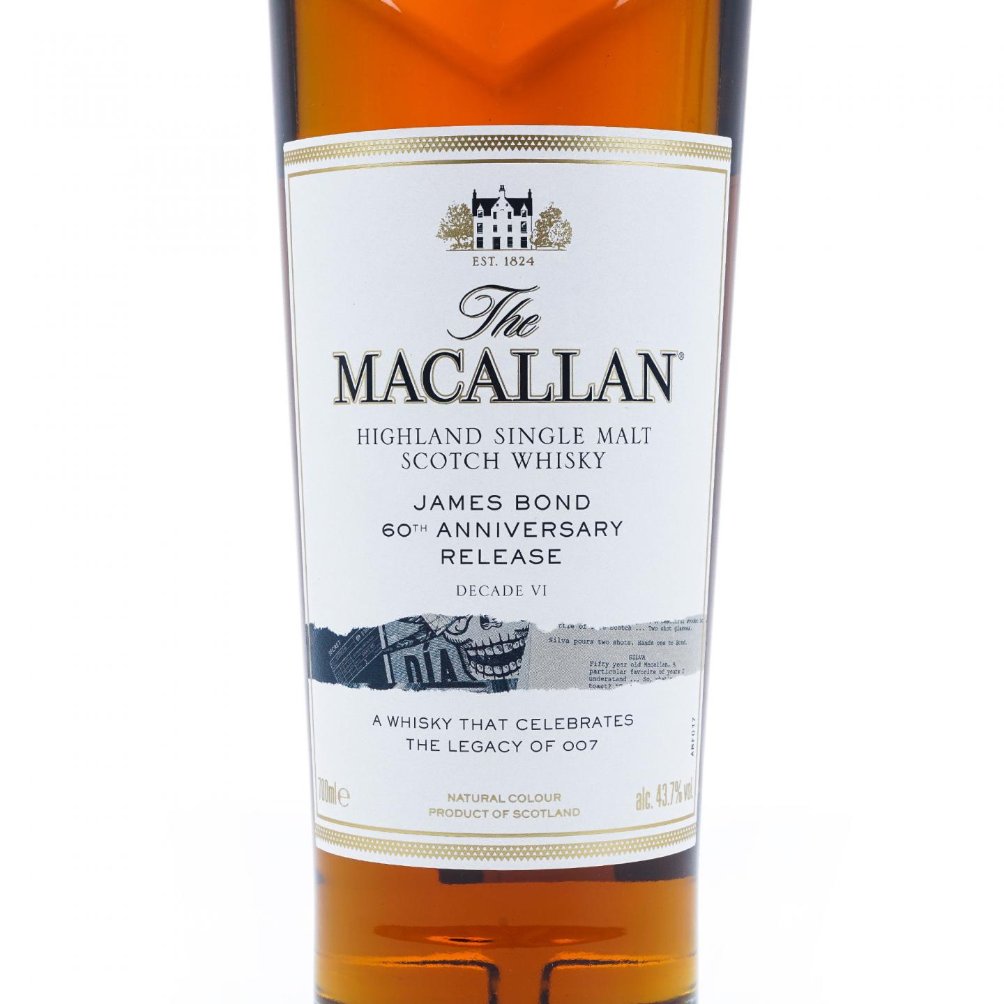 Macallan 麦卡伦《007》詹姆斯·邦德60周年纪念Decade VI_大拍-酒虫网