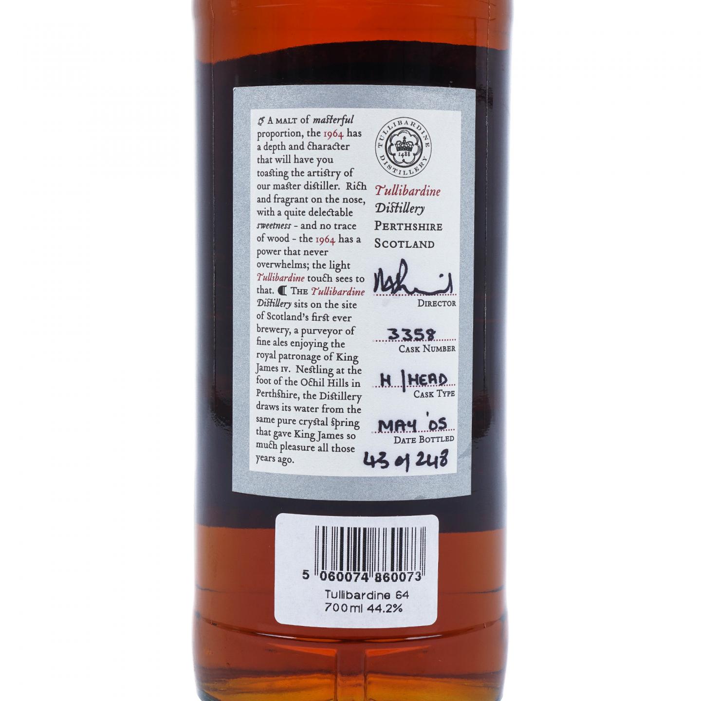 Tullibardine 图里巴丁 1964-2005 单桶桶强#3358