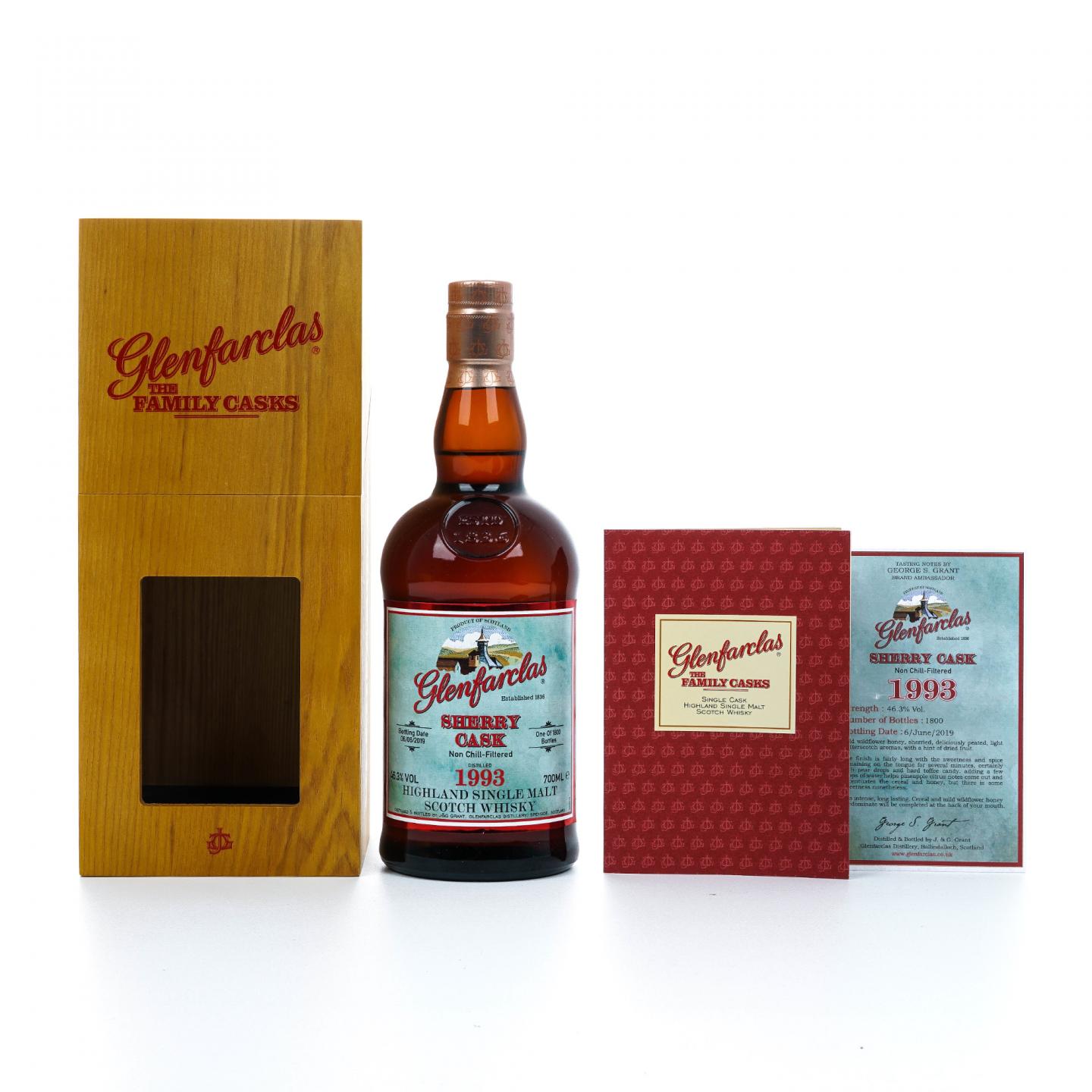 Glenfarclas 格兰花格 1993-2019 雪莉桶 700ml
