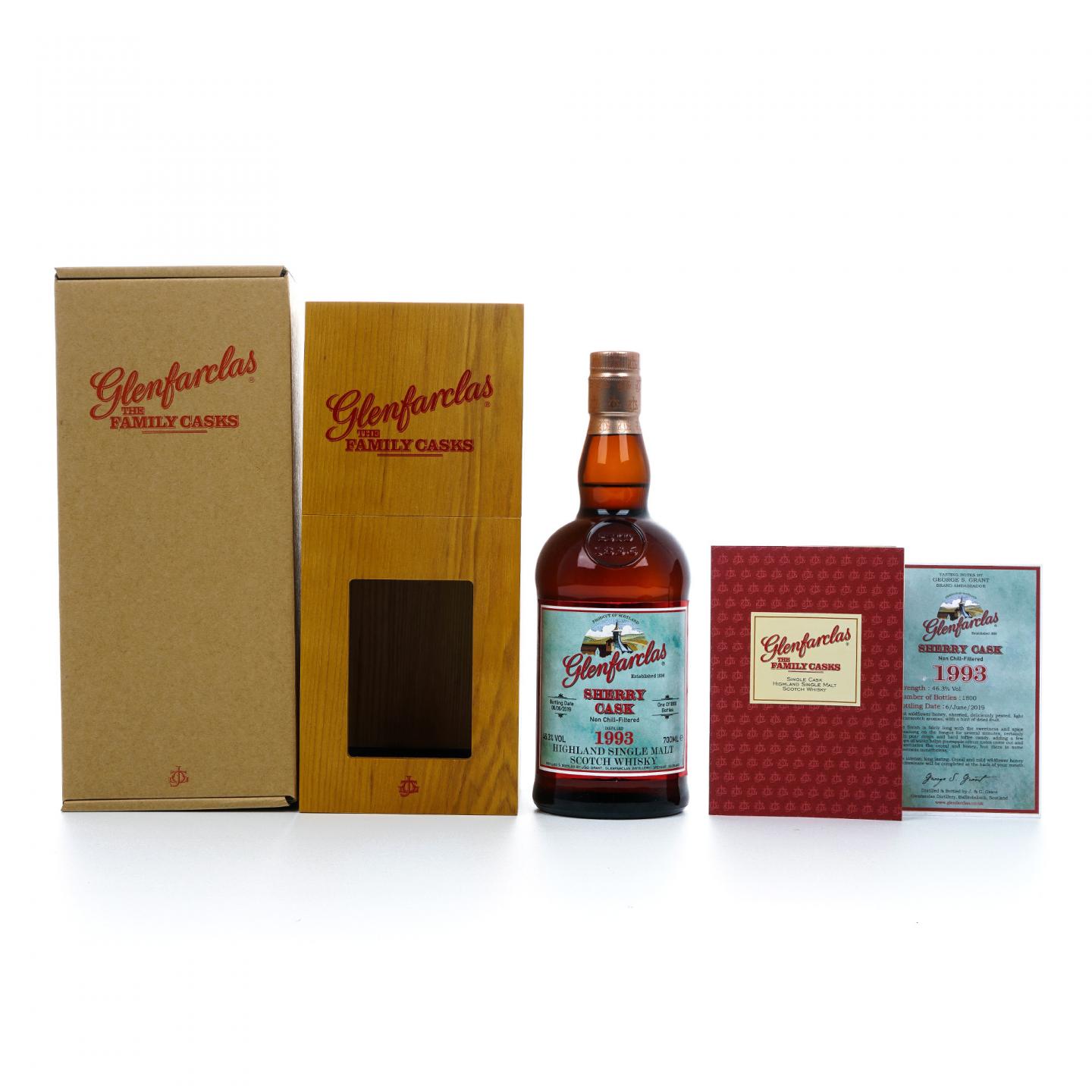 Glenfarclas 格兰花格 1993-2019 雪莉桶 700ml