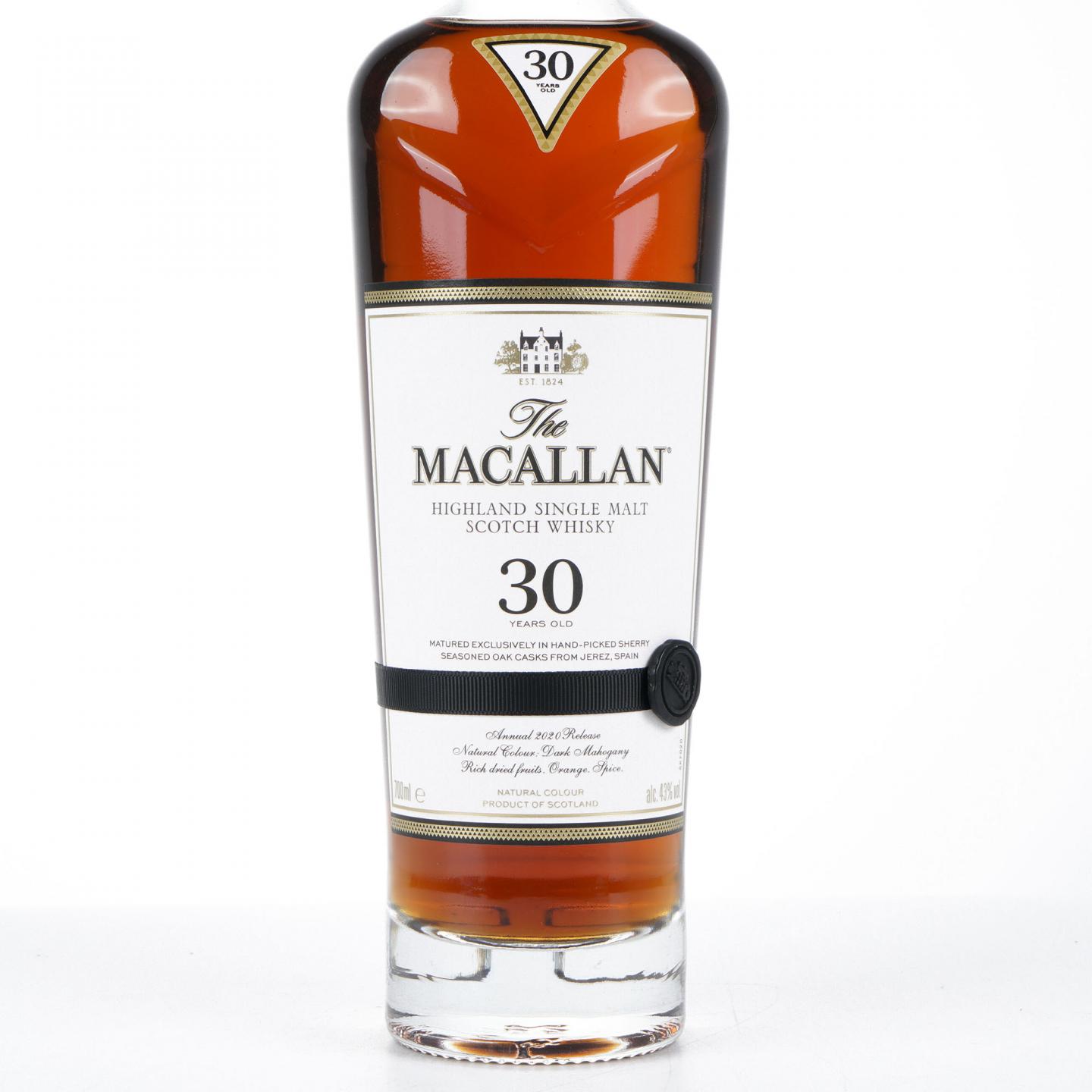 Macallan 麦卡伦 30年 2020 雪莉桶 黑腰带