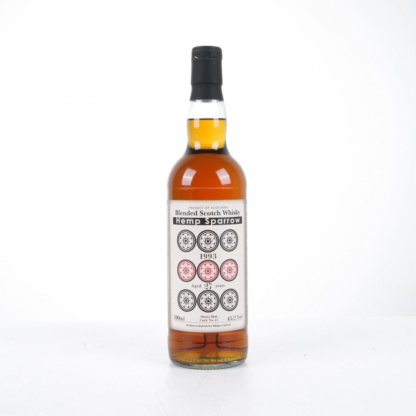 ヘンプスパロー 9ピン ブレンデッドウイスキー27年 秋夜に最高！麻雀9