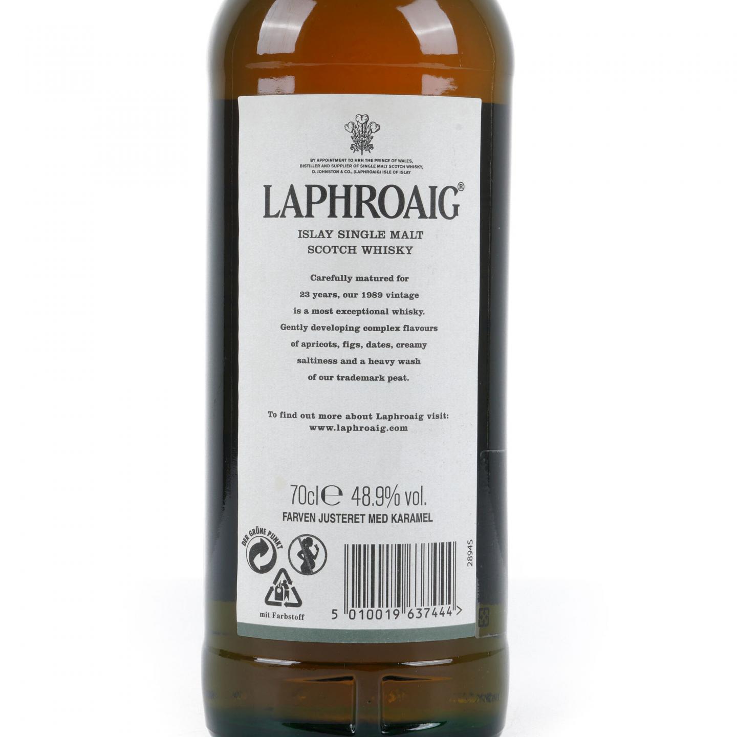 【新品・未開封】ラフロイグ 23 YEARS OLD VINTAGE 1989 Laphroaig 拉弗格23年1989 Vintage_拍卖-酒虫网