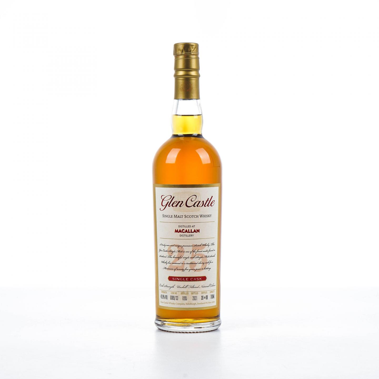 Macallan 麦卡伦 25年 1995-2021 桶强 Glen Castle