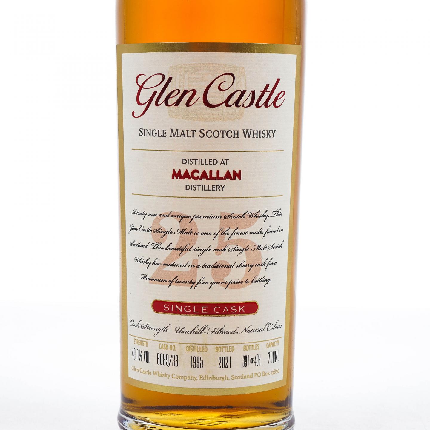 Macallan 麦卡伦 25年 1995-2021 桶强 Glen Castle