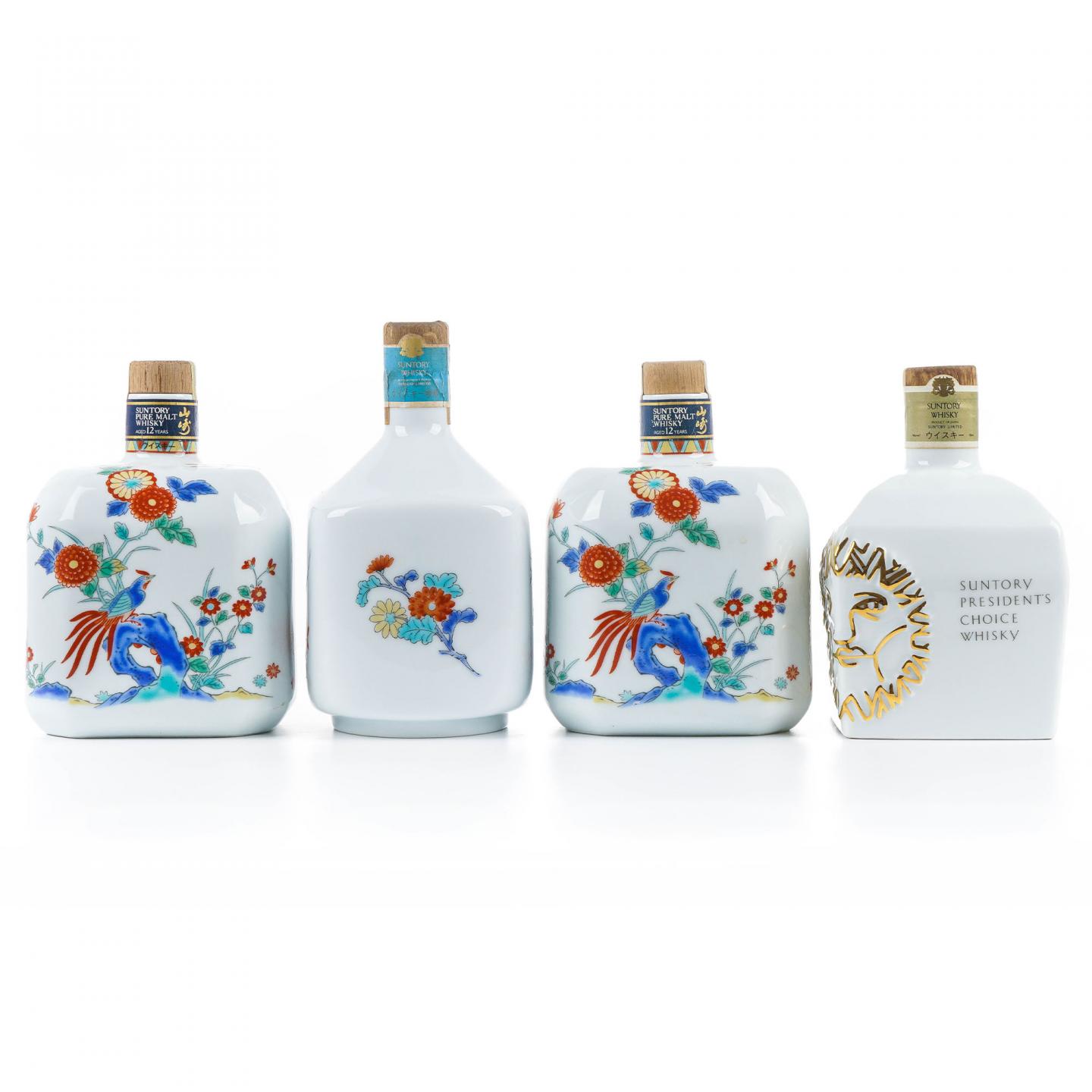 三得利 有田烧 4瓶组