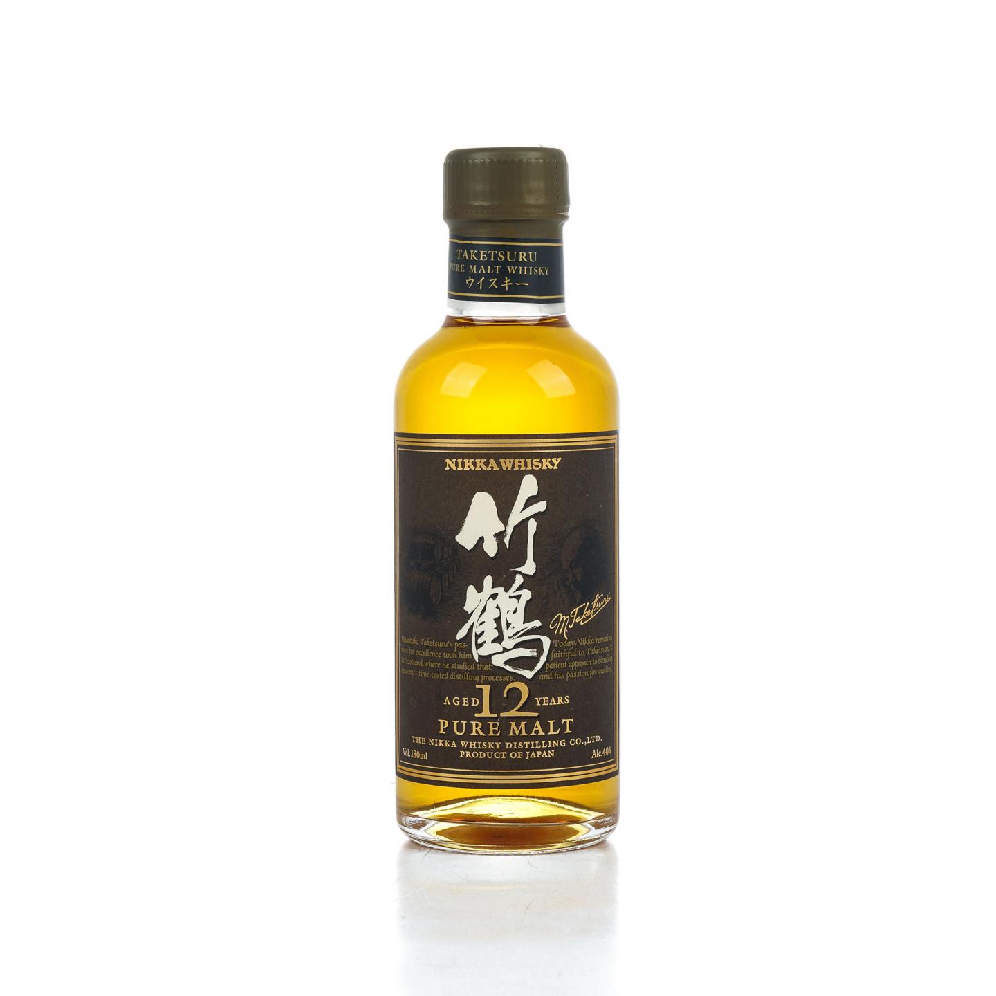 酒版】Nikka 竹鹤12年Pure Malt 180ml_拍卖-酒虫网