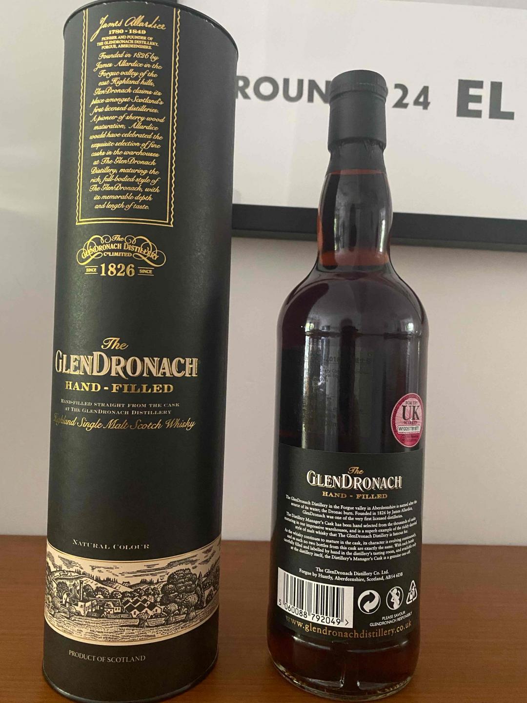 92.25分格兰多纳1993手装瓶 29年