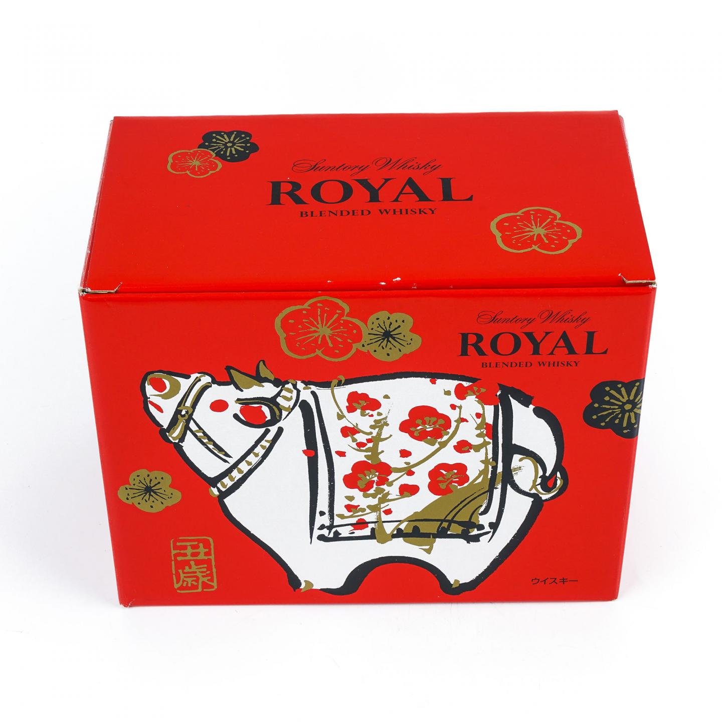 三得利 2009 生肖牛 金花标 陶瓷瓶 600ml