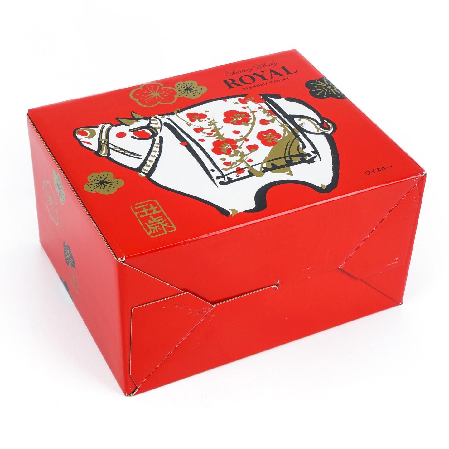 三得利 2009 生肖牛 金花标 陶瓷瓶 600ml