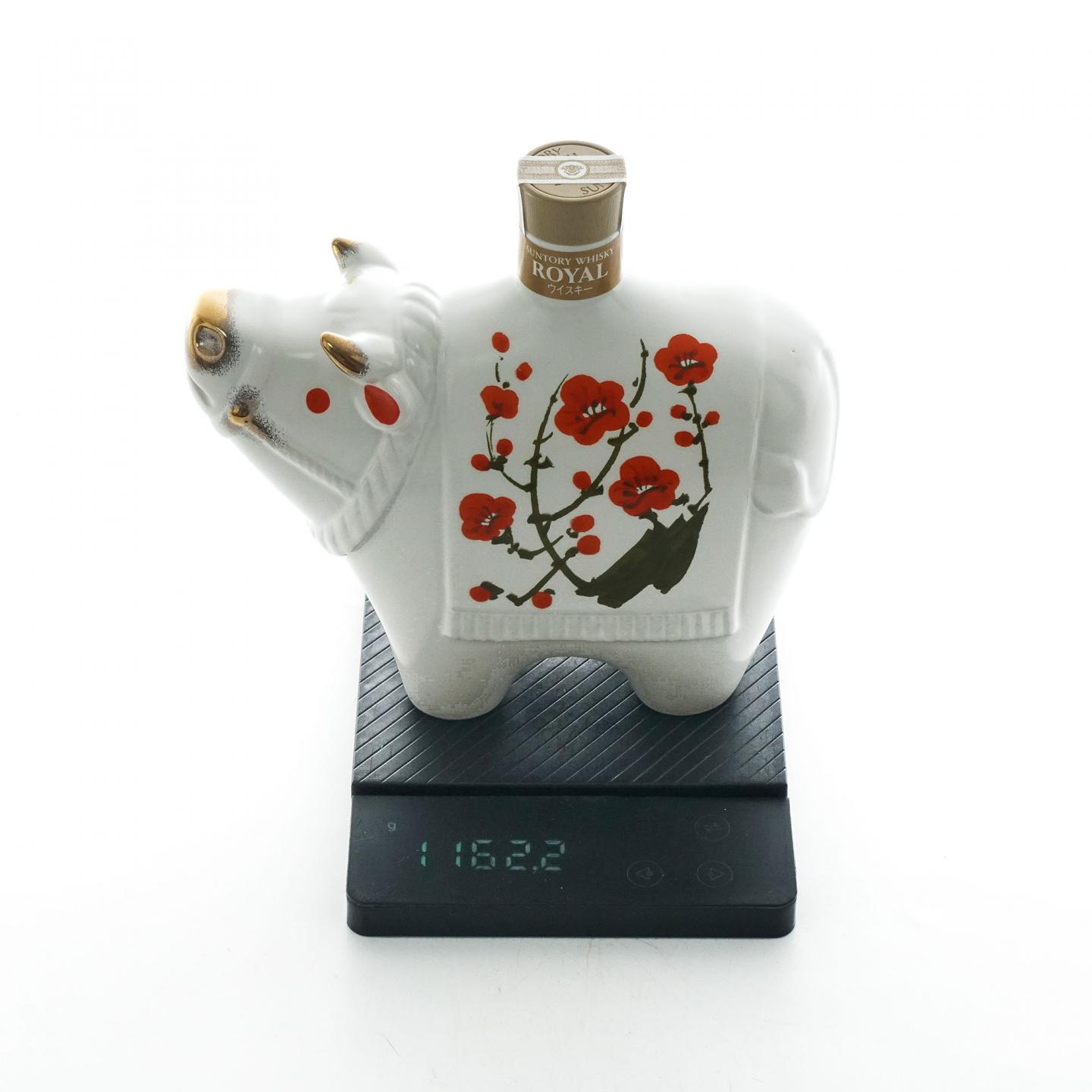 三得利 2009 生肖牛 金花标 陶瓷瓶 600ml