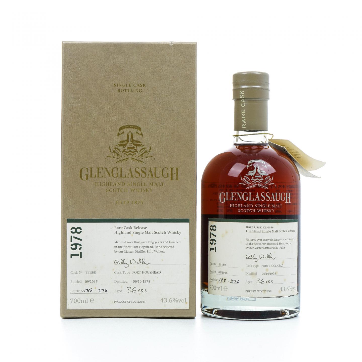 Glenglassaugh 格兰格拉索 36年 1978-2015 Billy Walker精选