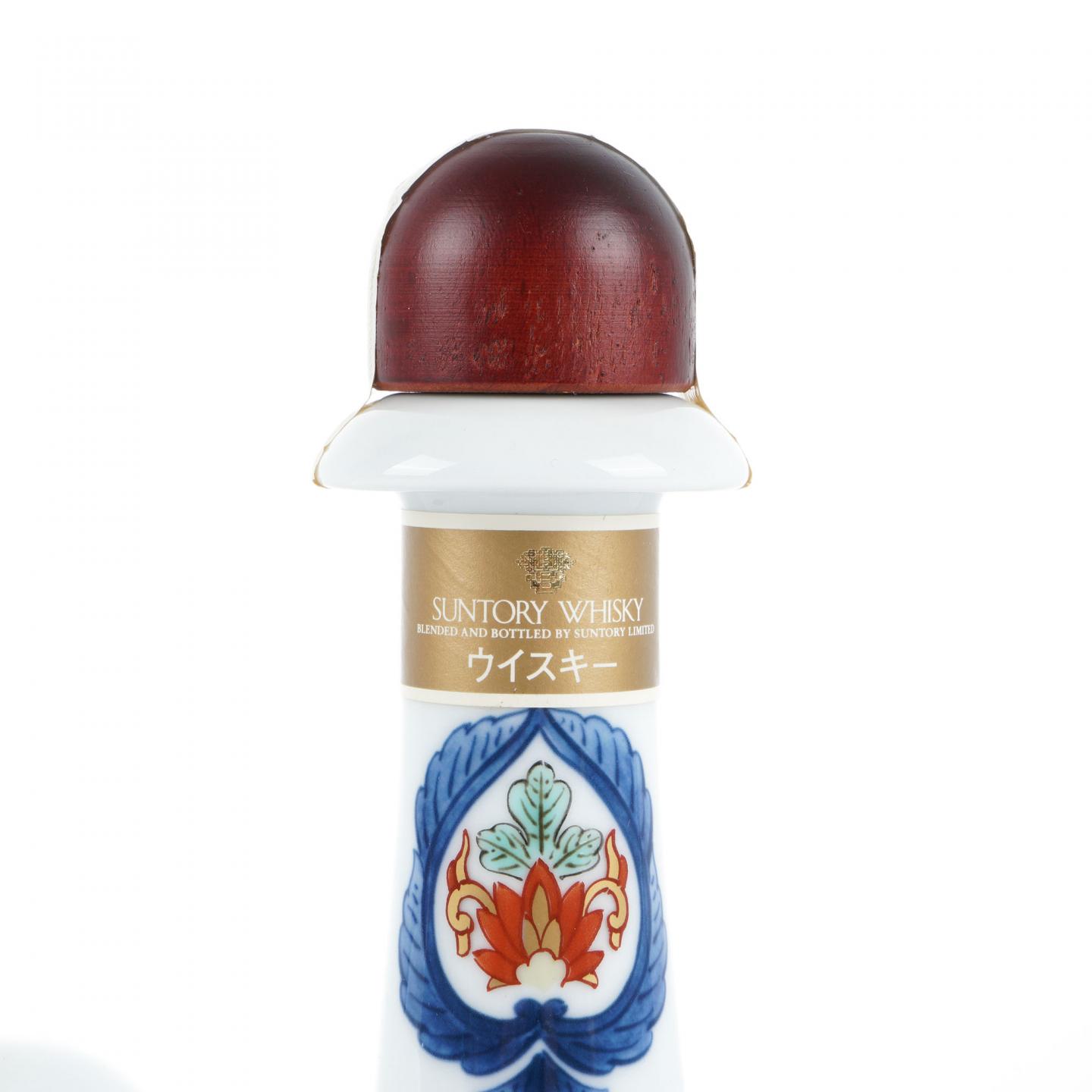 三得利 染锦福寿文乳首德利瓶 有田烧