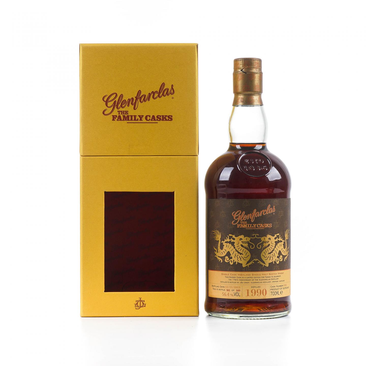 Glenfarclas 格兰花格 1990-2012 龙标系列 雪莉单桶#5105