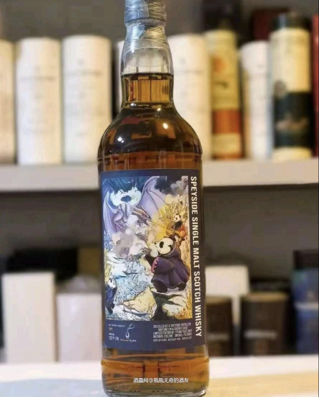 第一版 功夫熊猫 斯佩塞1991雪莉单桶（花格） Twa装瓶