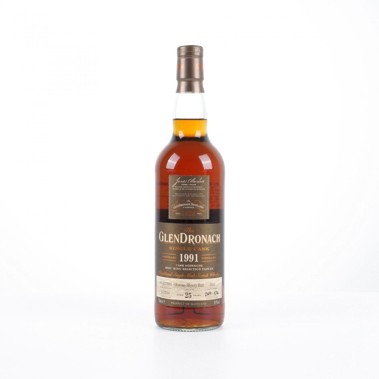 Glendronach 格兰多纳 25年 1991-2016 雪莉单桶#2413