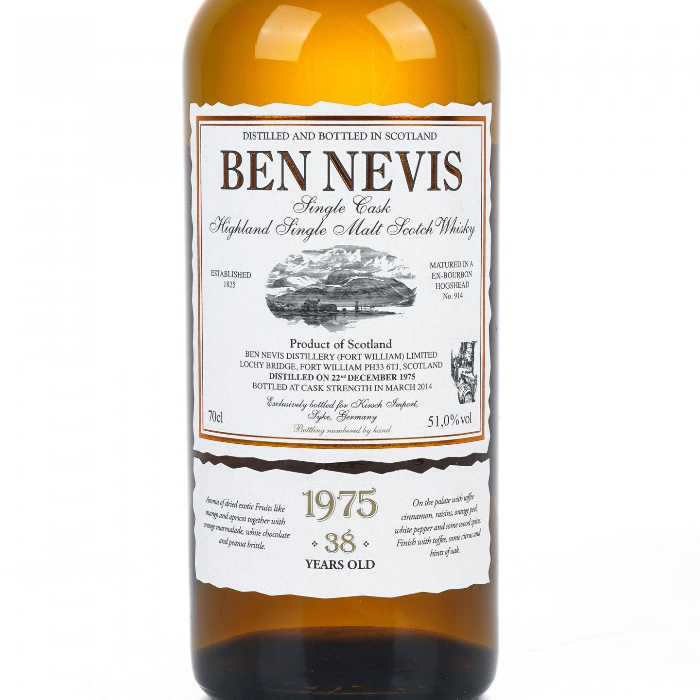 Ben Nevis 本尼维斯 38年 1975-2014 单桶#914