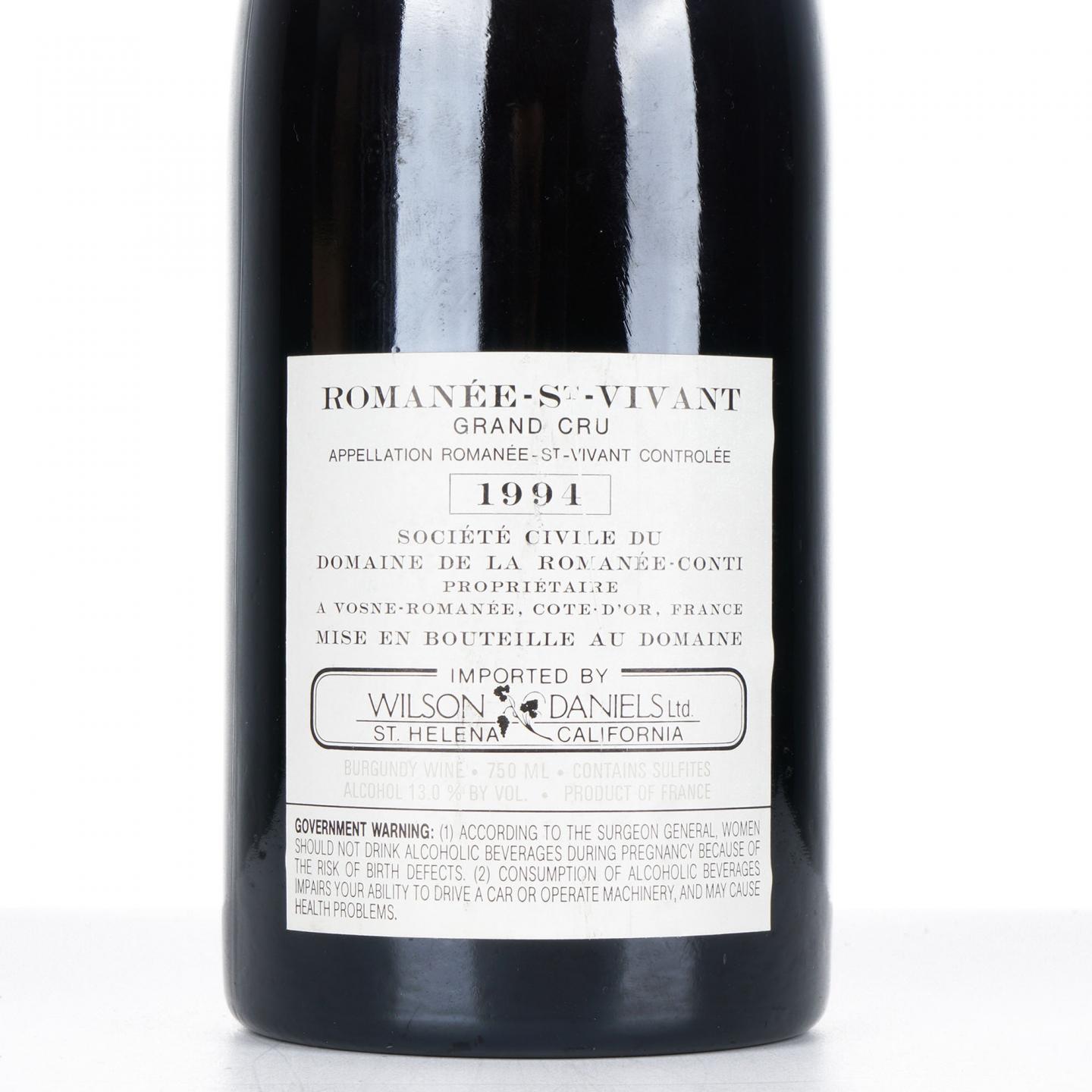 罗曼尼·康帝酒庄 1994 罗曼尼-圣-维旺特级园 红葡萄酒