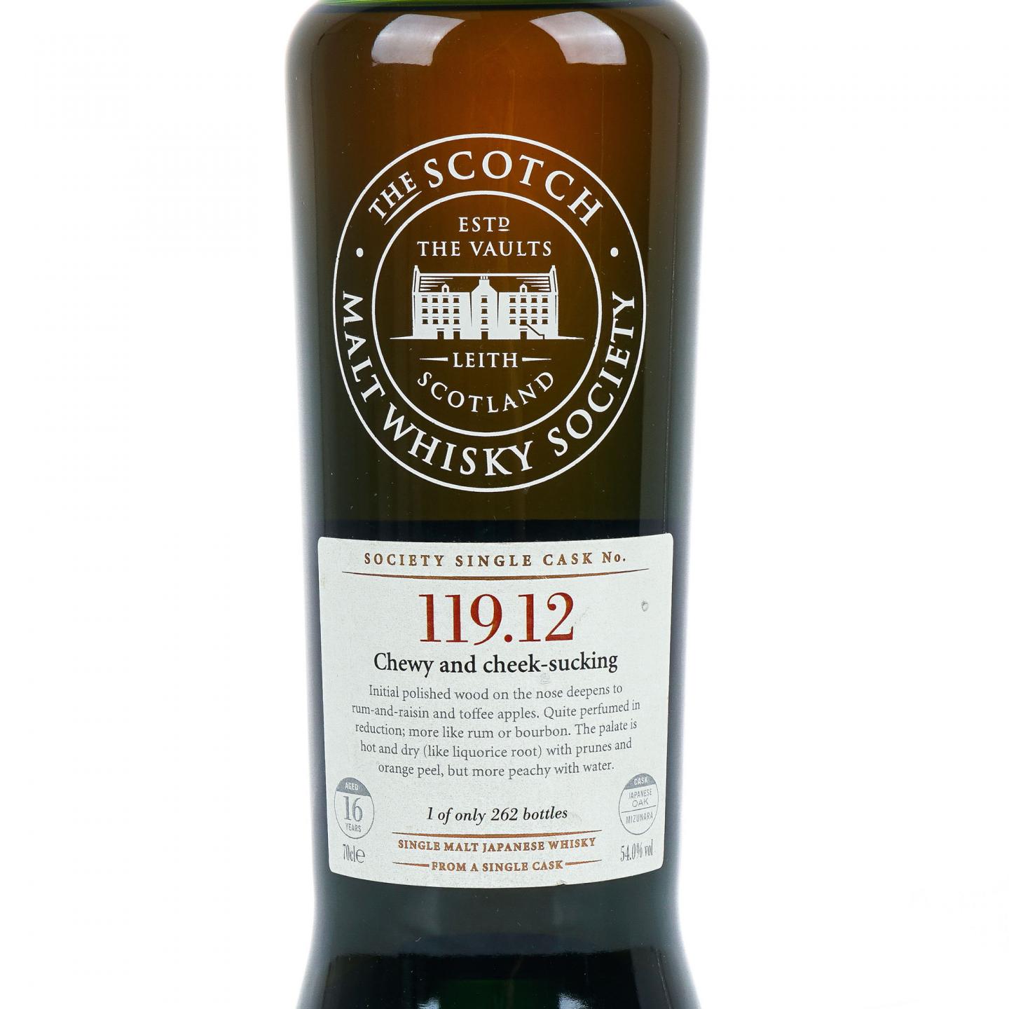 SMWS 119.12 山崎水楢桶 16年 1992